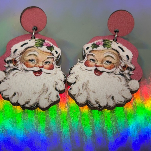 Vintage style santa earrings! - Picture 2 of 9